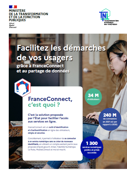 Consulter la plaquette FranceConnect et APIcharte d'engagement (pdf - 3,8 Mo)