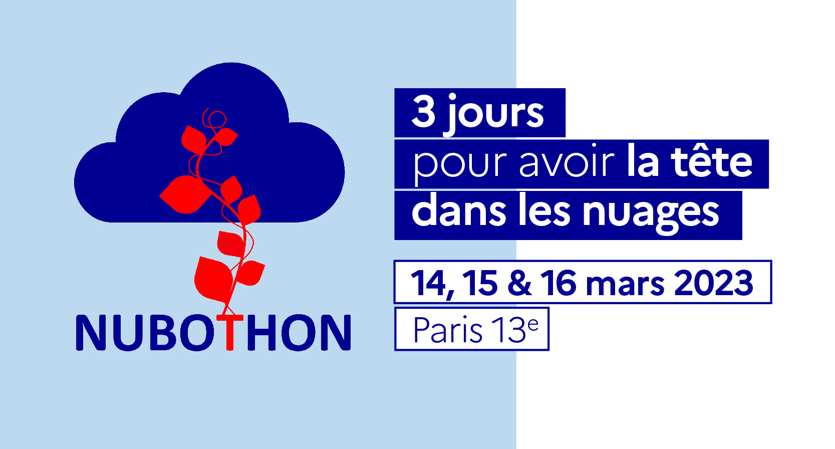 3 jours pour avoir la tête dans les nuages 14, 15 & 16 mars 2023 Paris 13e